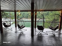 Wonderful egg chairs, great for reading