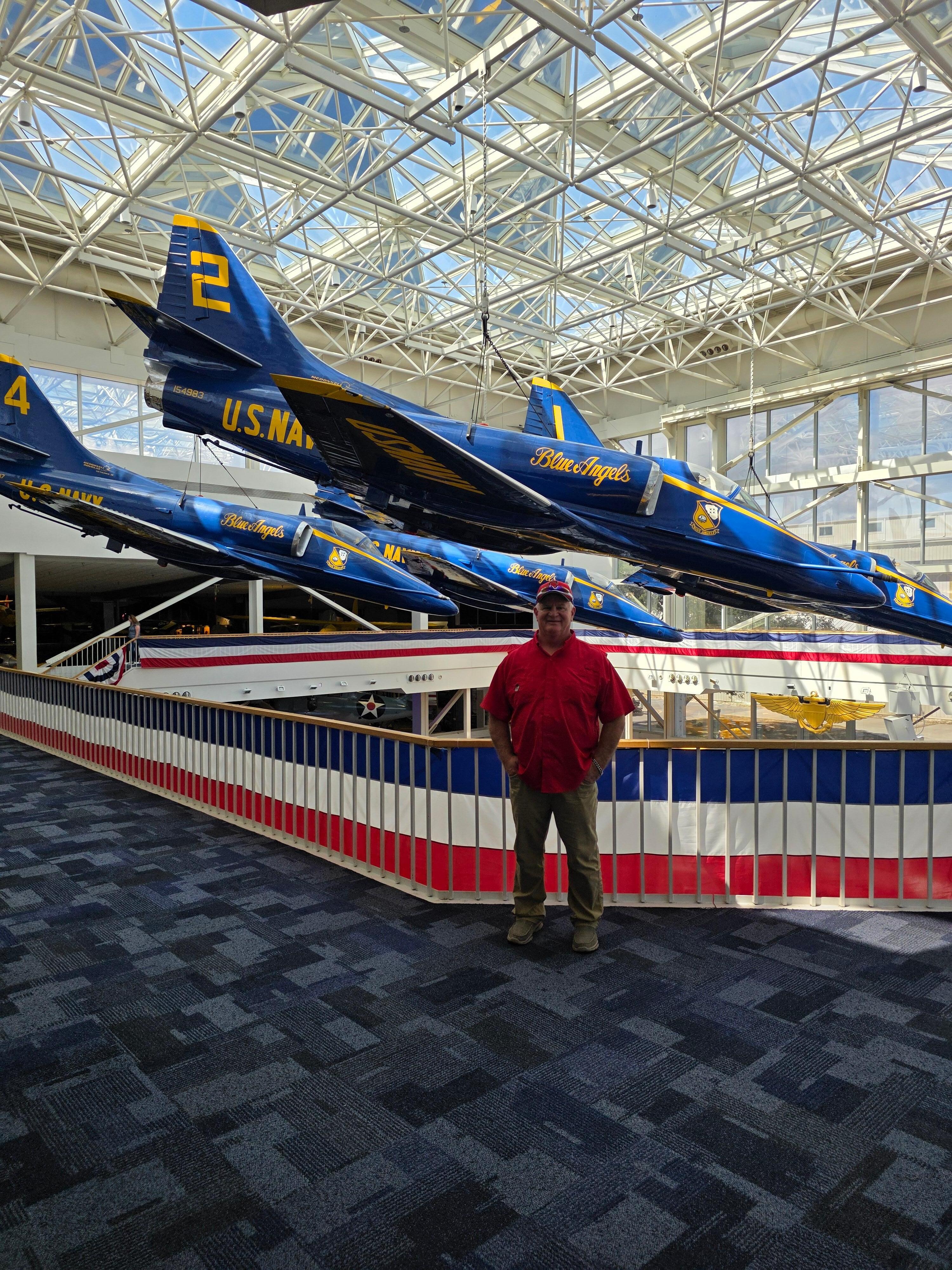 We visited the Pensacola Naval Air Museum and watched the Blue Angels practice!