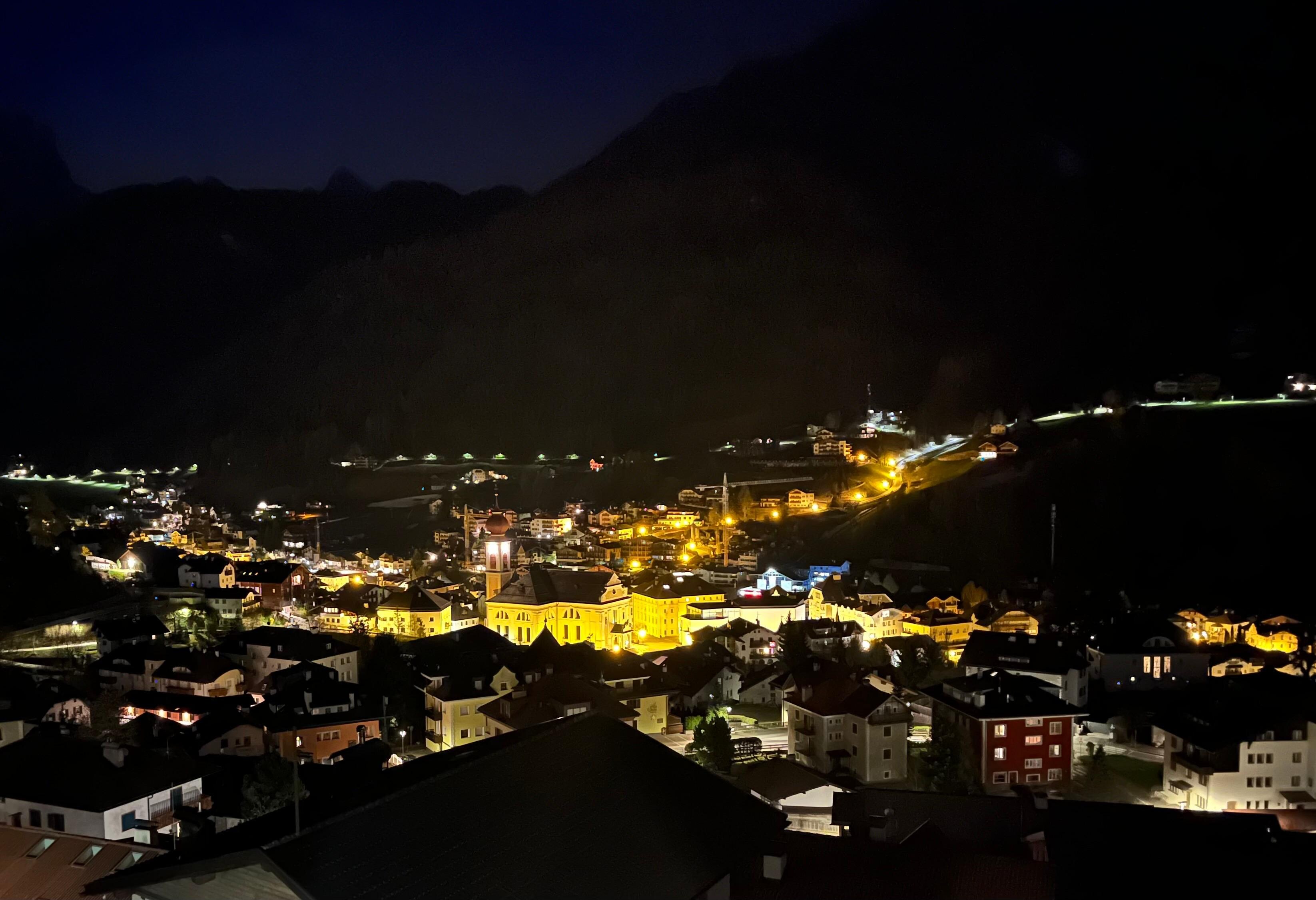 Night view of the town