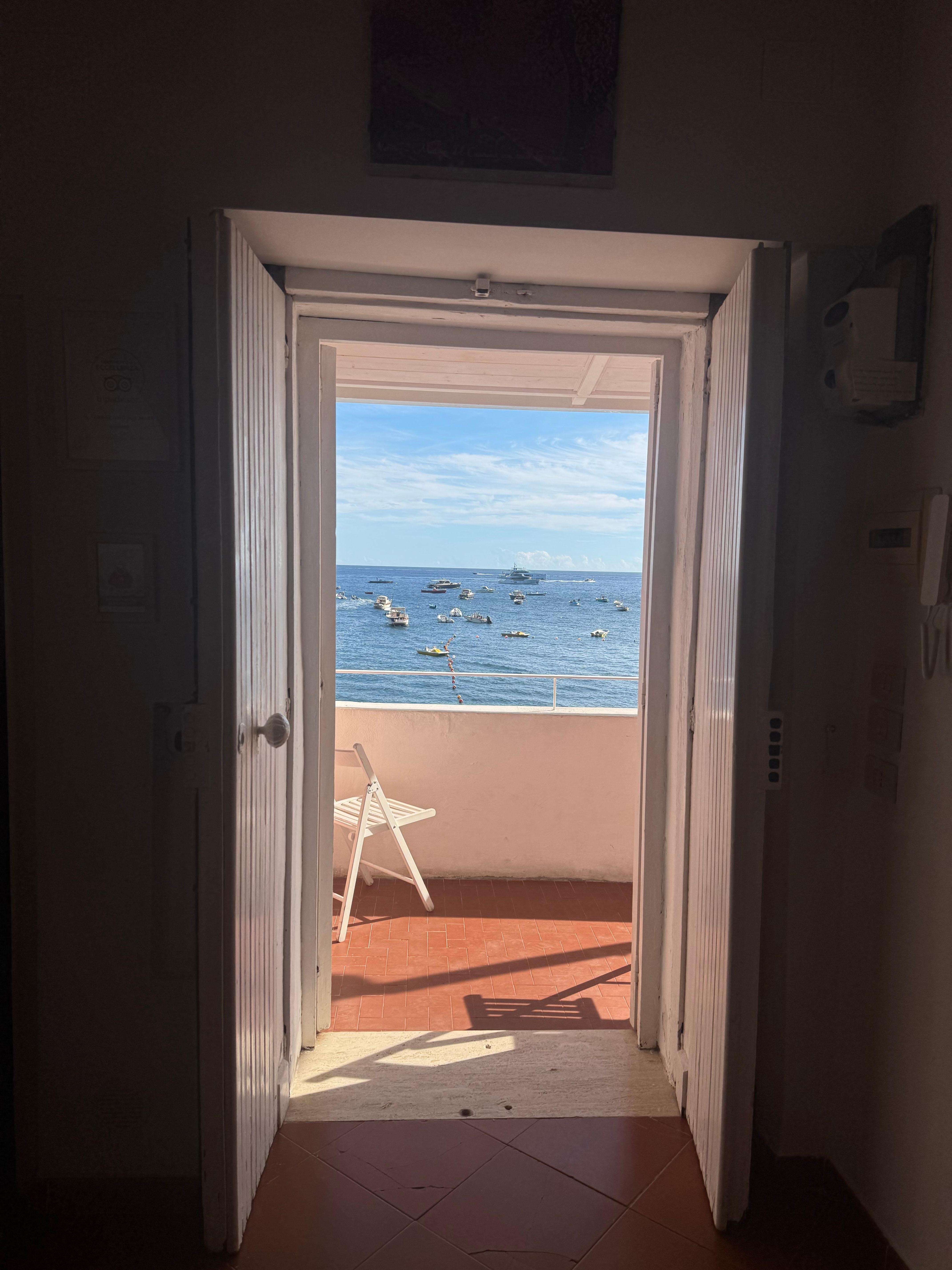 View looking out of the home. 