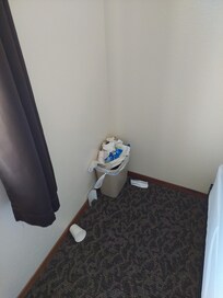 No house keeping services, no trash emptied.