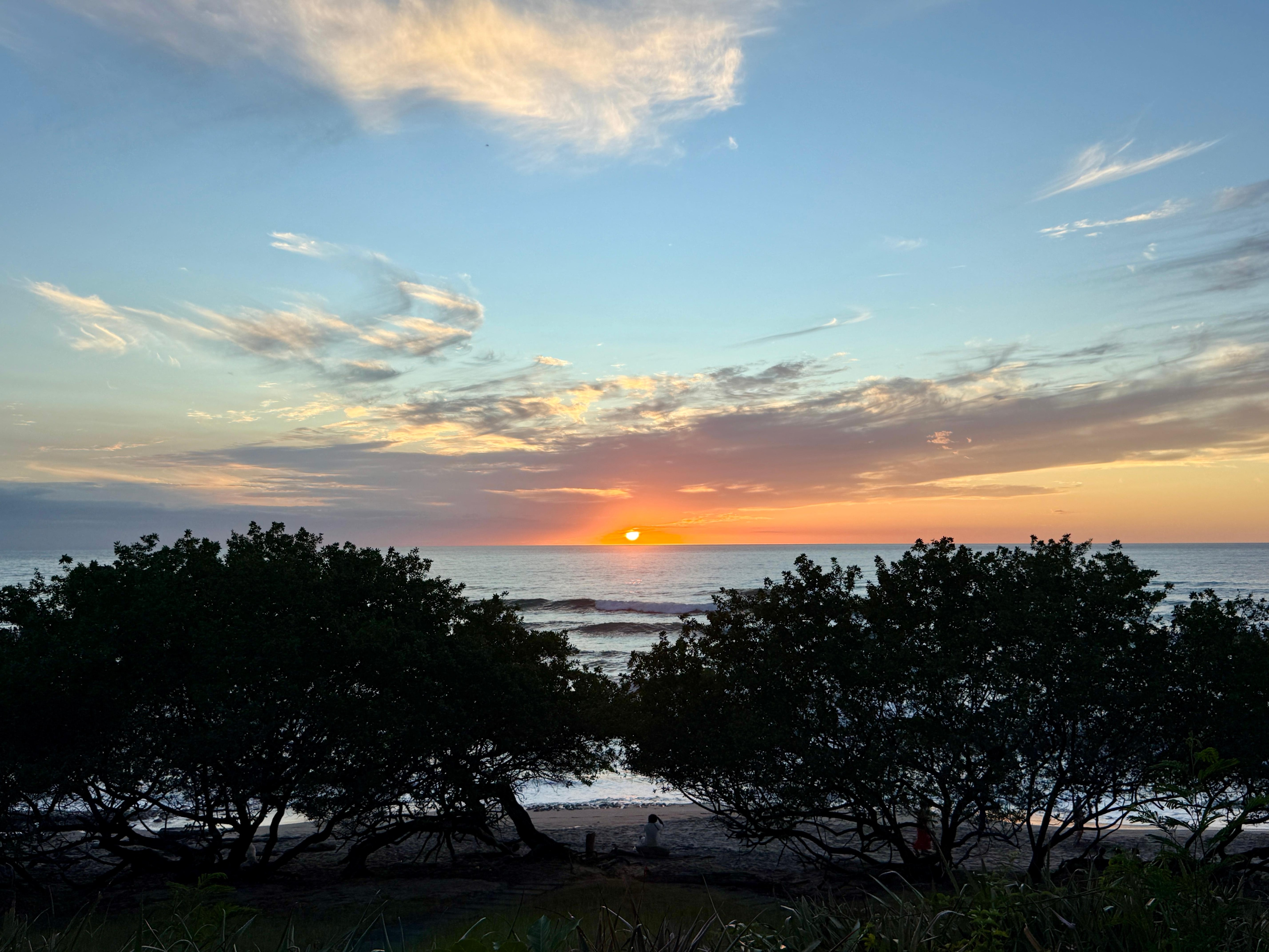 Sunset view from the patio