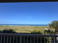 Amazing view and you can hear the waves from the balcony. (The view in the photo is skewed a little to make it more panoramic - the beach is actually closer than it appears in the pic.)