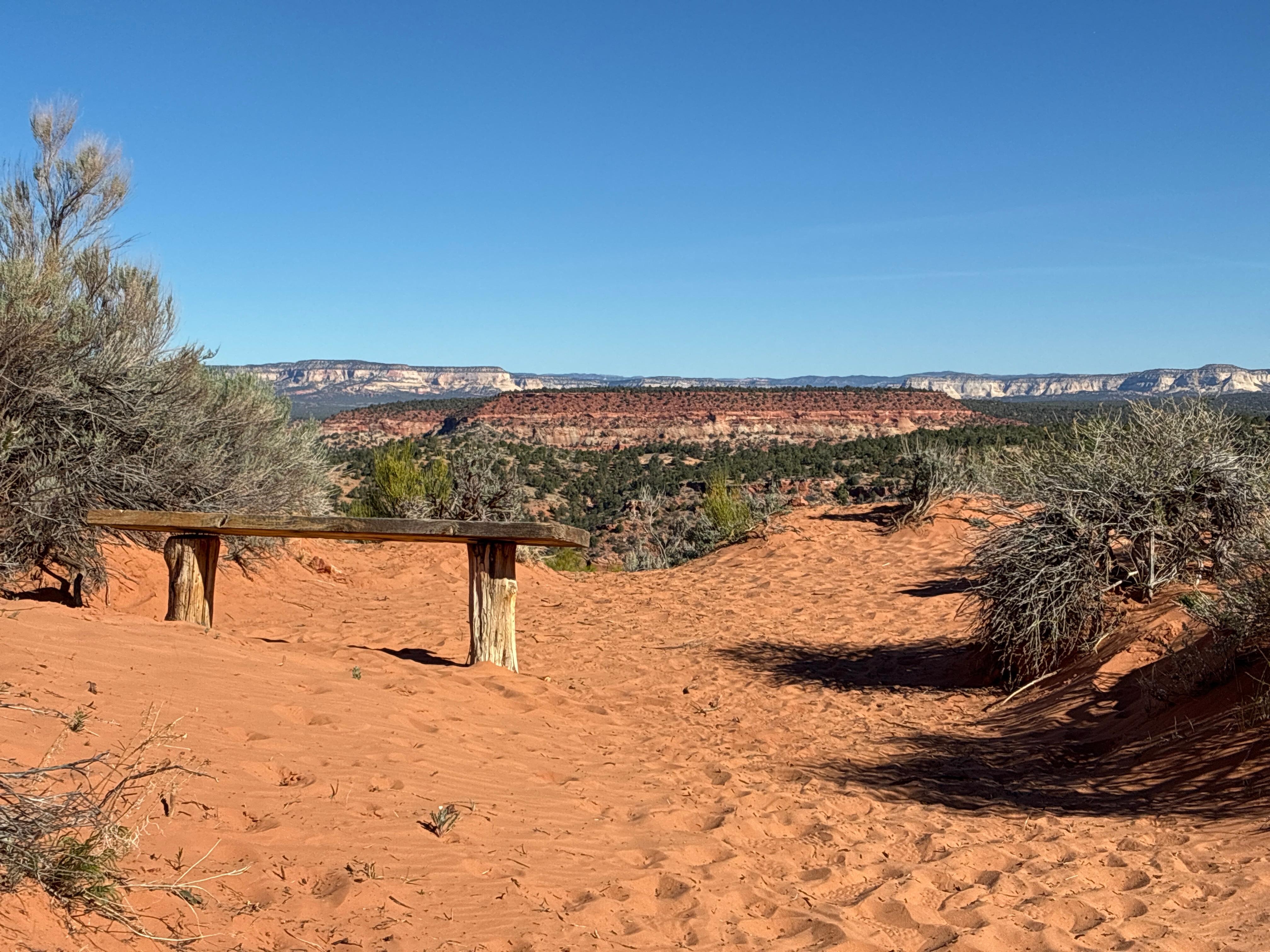 from top of Kanab Trail in town looking north towards Bryce