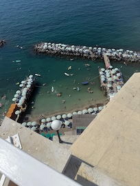 Beaches right below us.