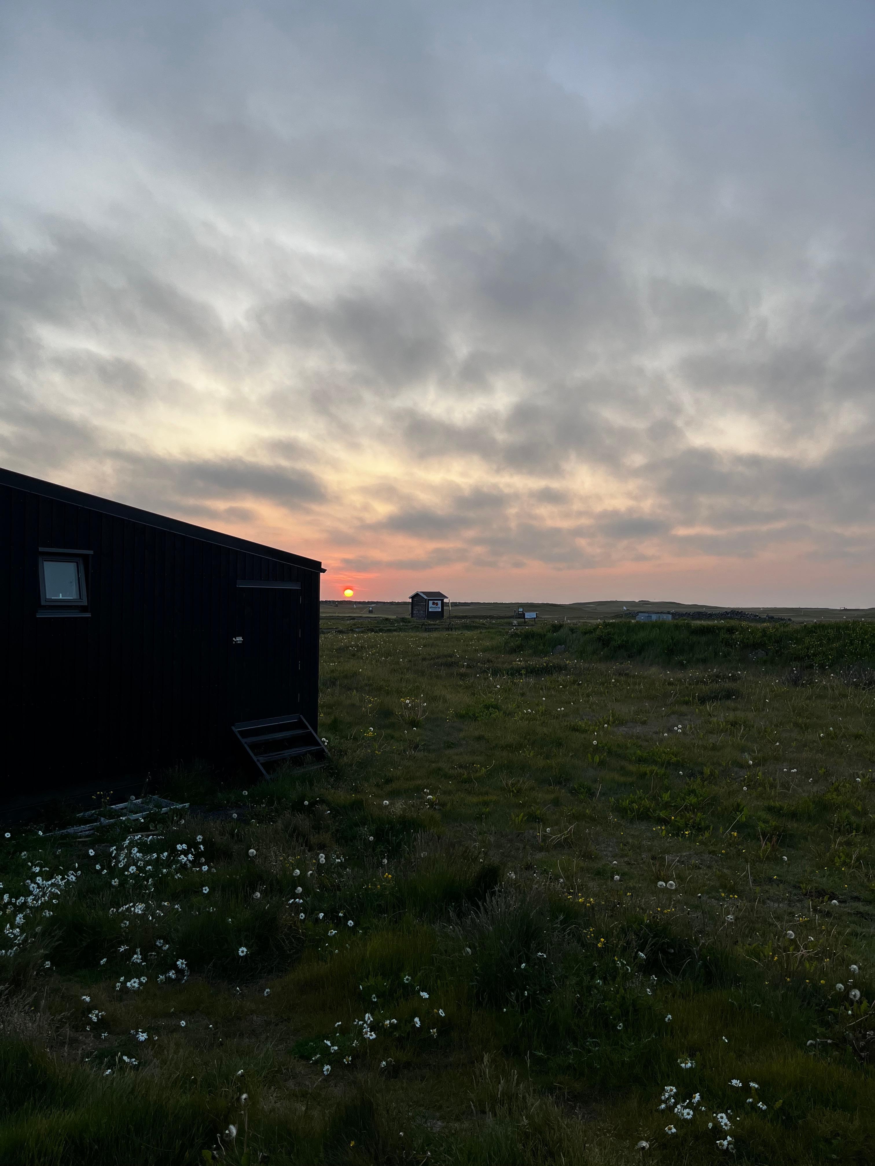 Sunset at midnight 