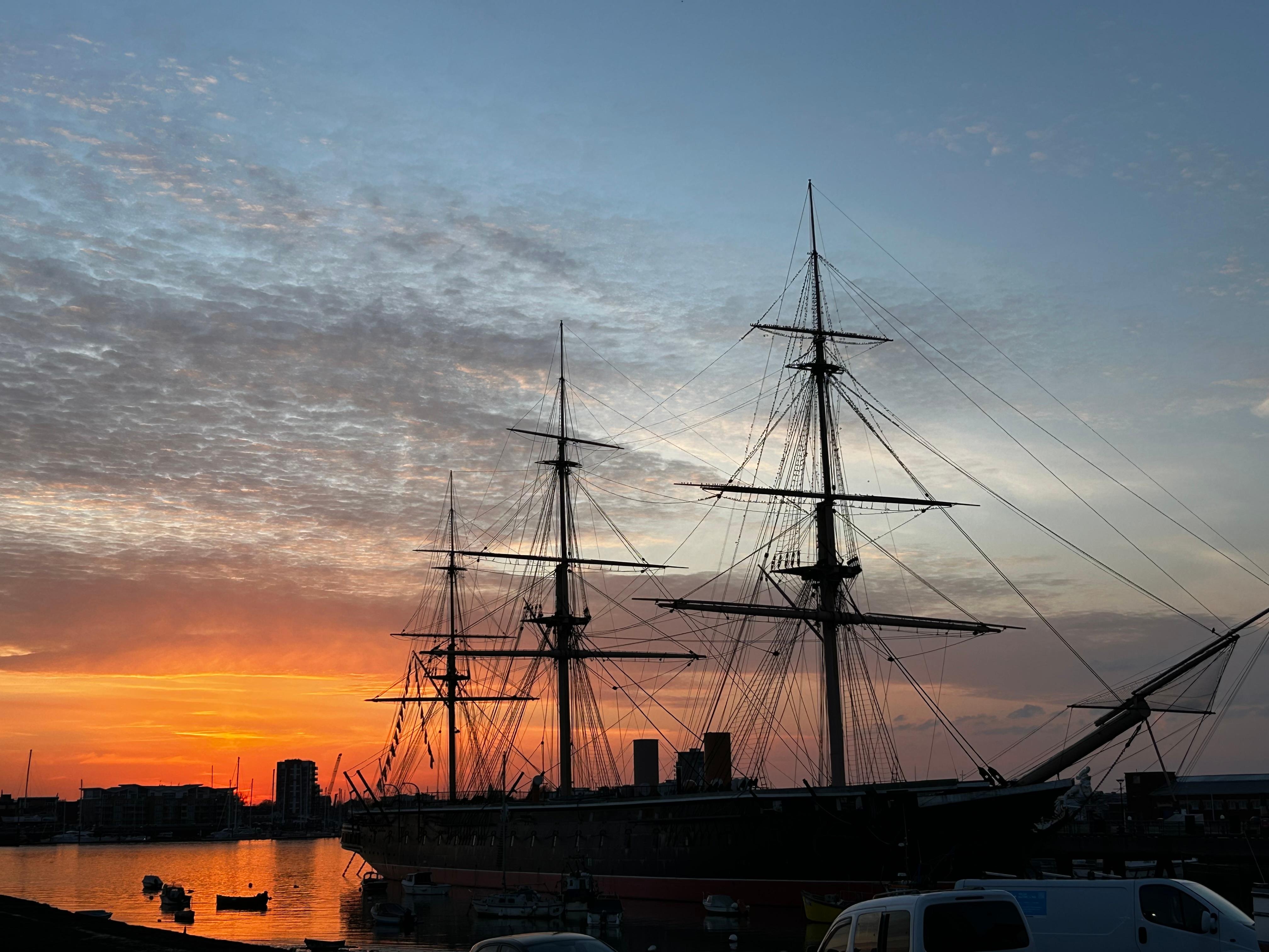 HMS Warrior 5 mins from hotel