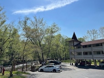 Hotel parking area