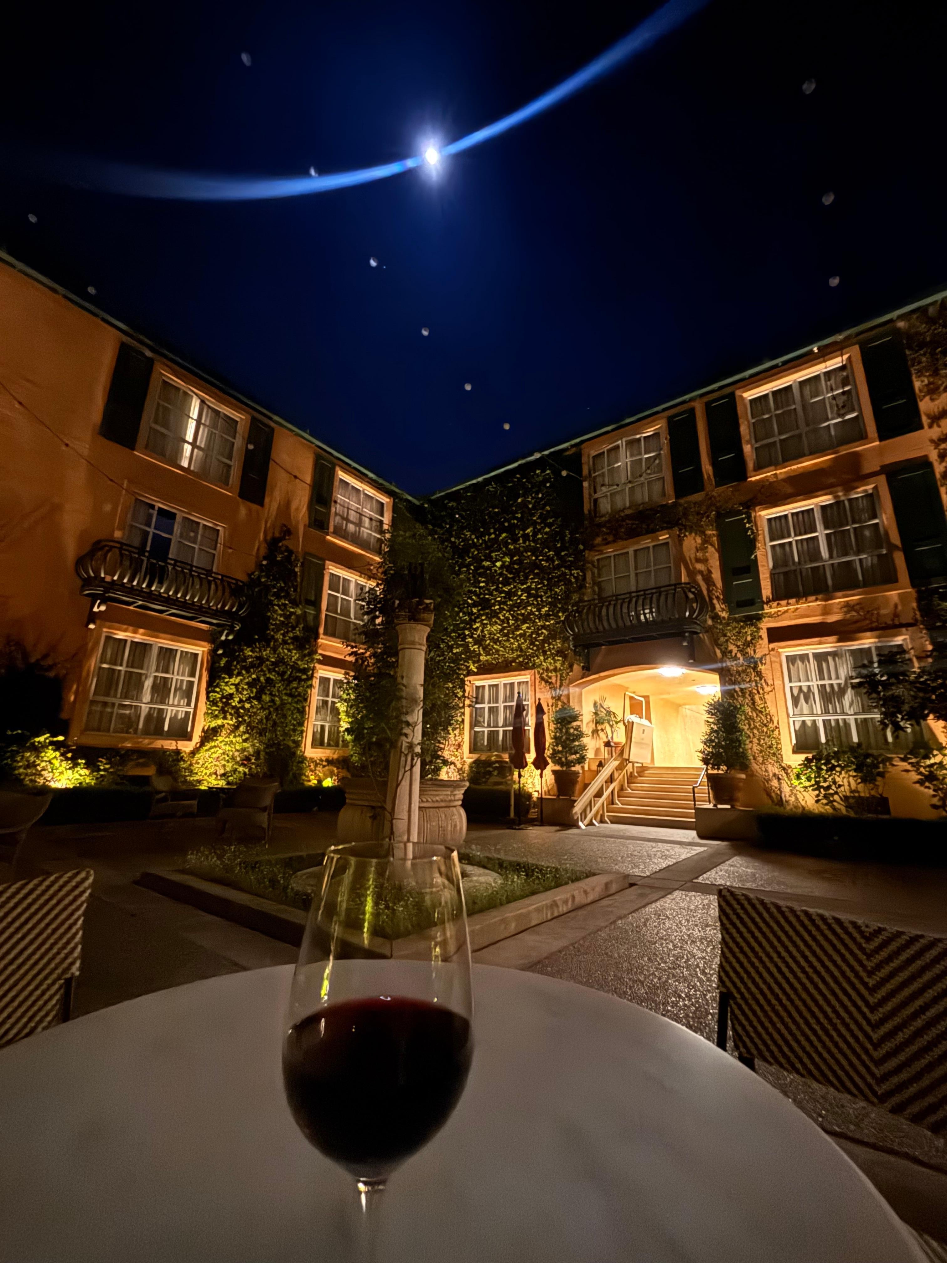 The wishing well terrace. 