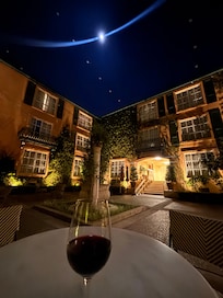 The wishing well terrace.