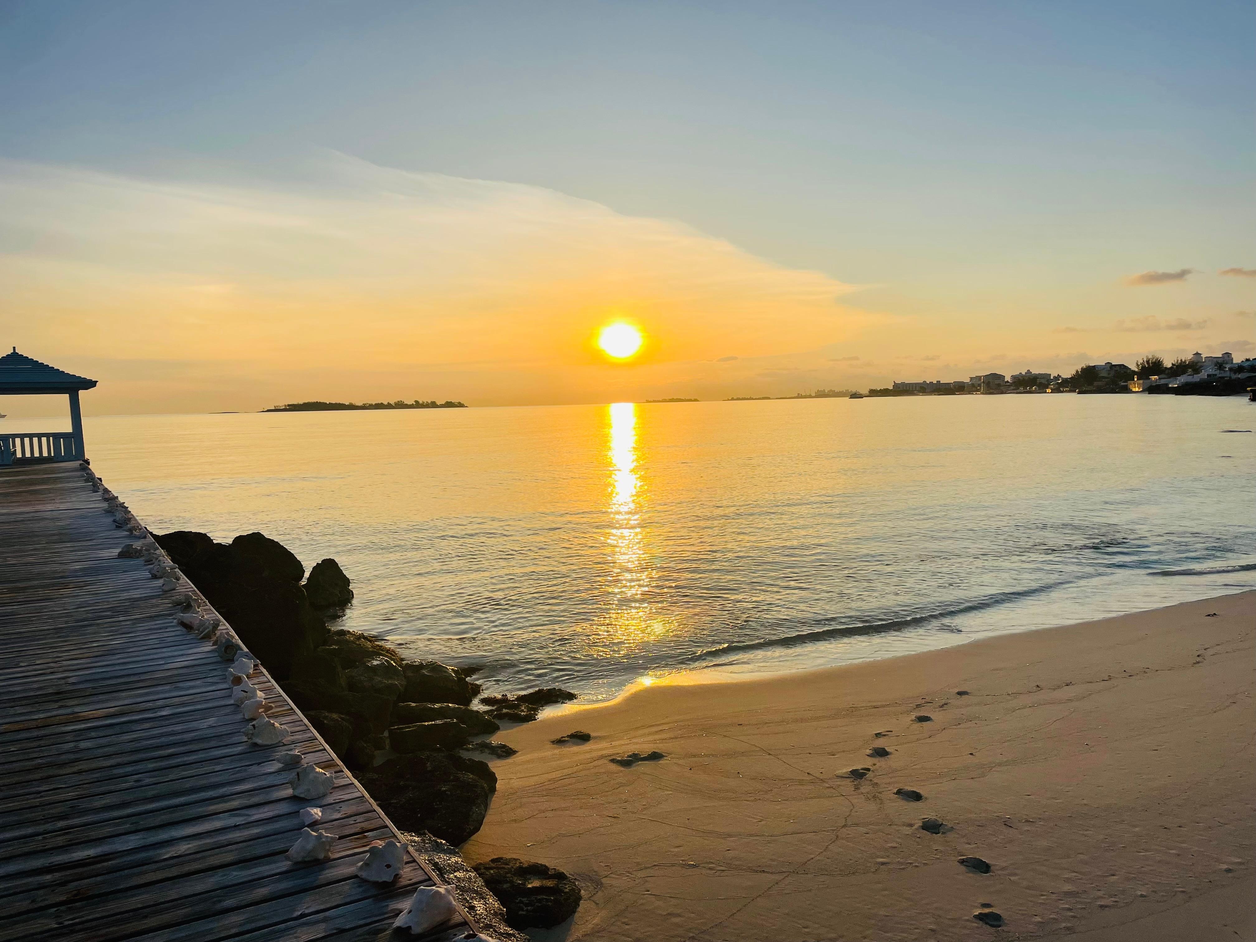 Sunrise from Sandyport beach