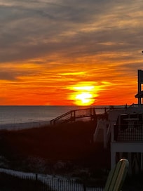 Sunset from the deck.