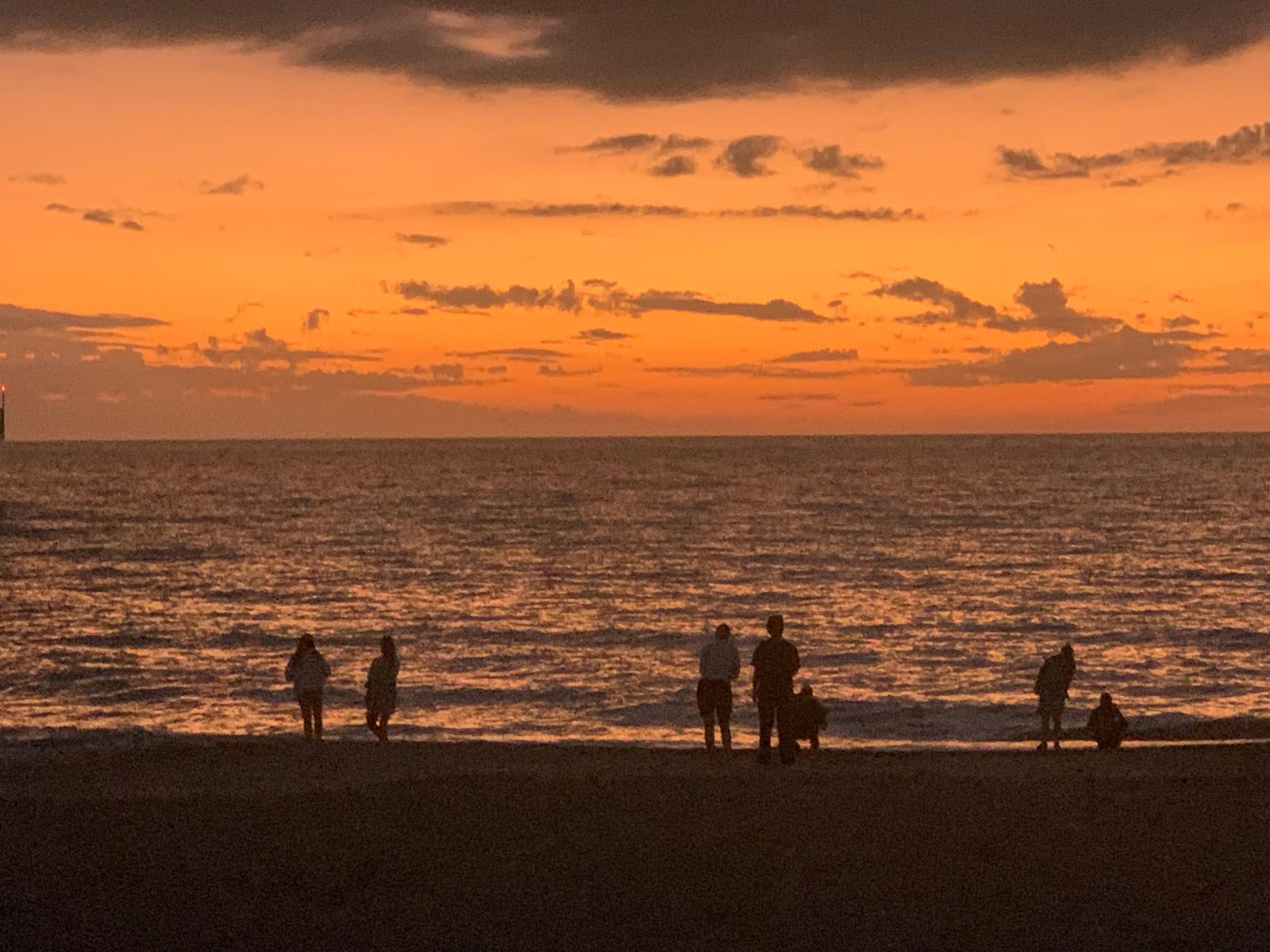 Manasota Beach at sunset.