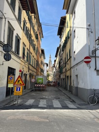 Florence street near the apartment