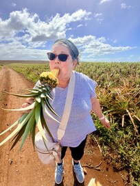 Gold pineapple tour that day was beautiful. The other pitchers were out the front window.
