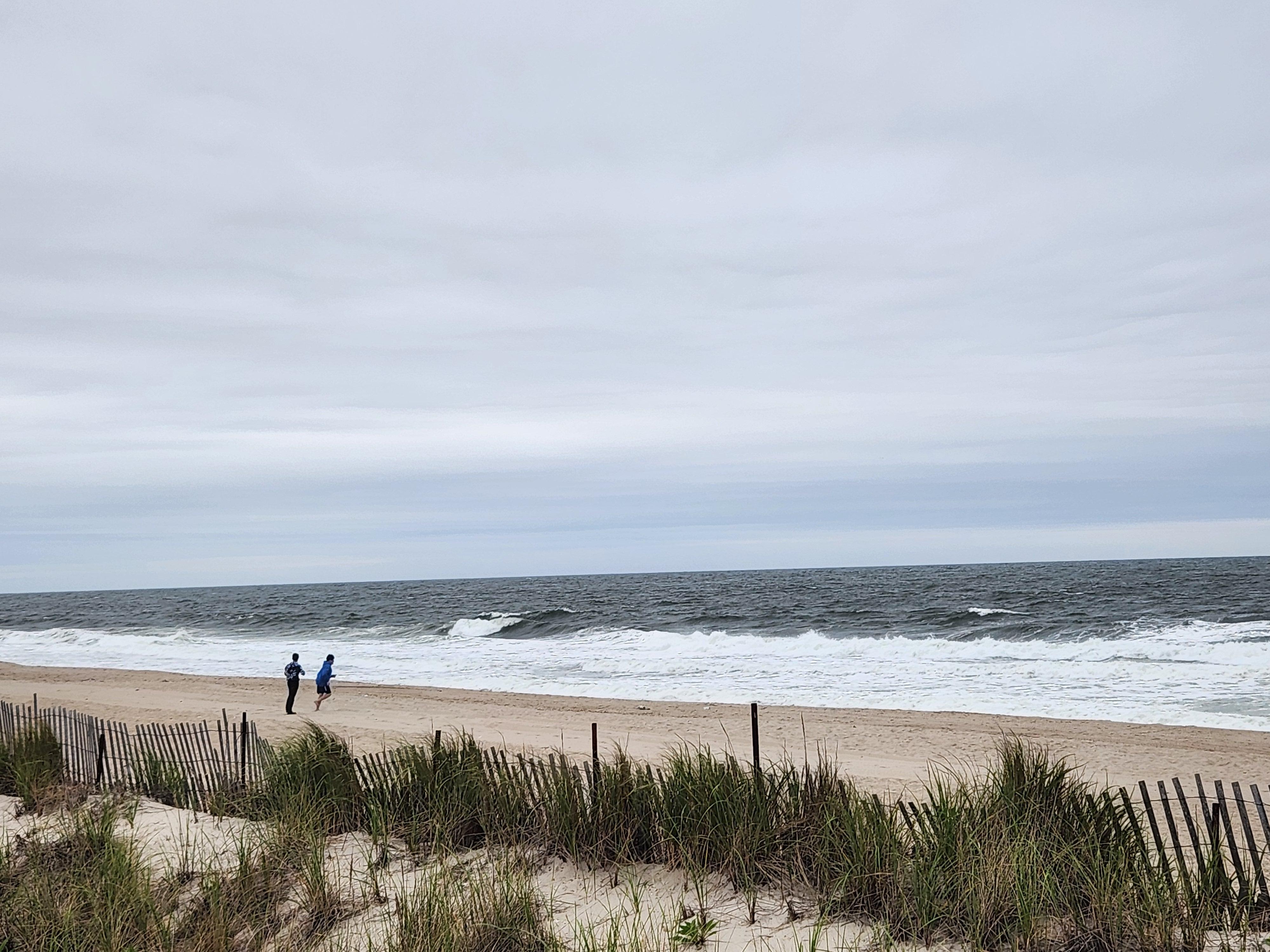 Beach a block away 