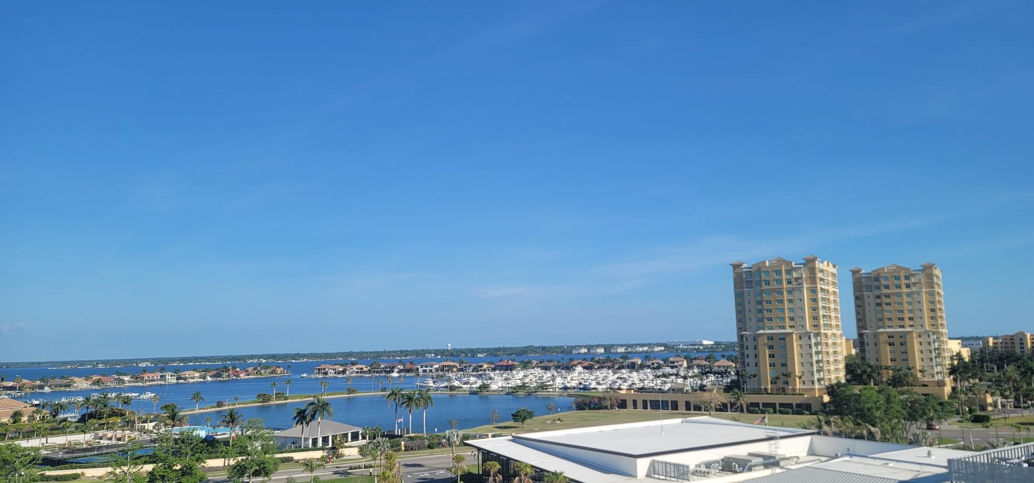 View from rooftop restaurant 