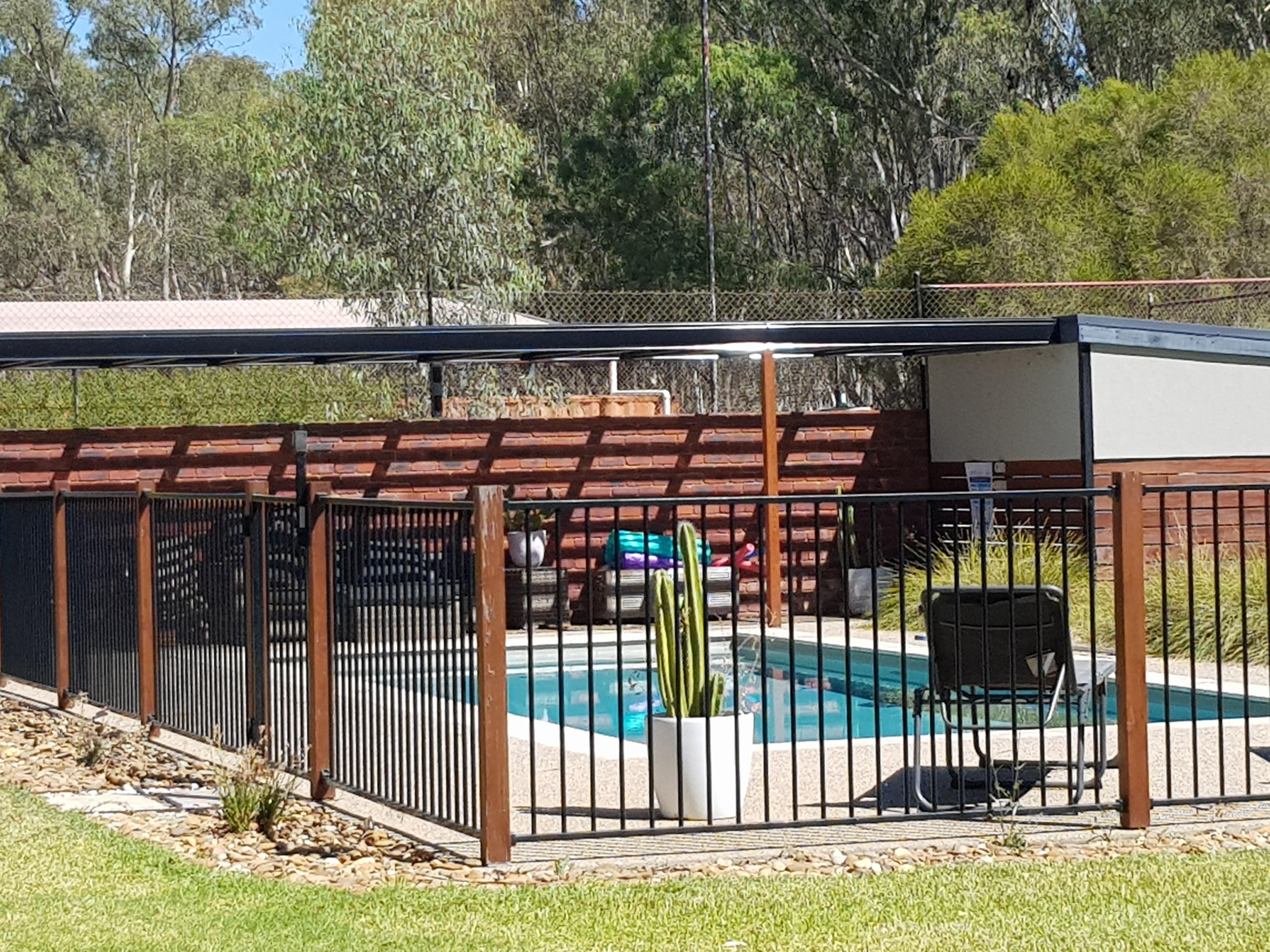 Pool was amazing on a very hot day with chairs and a bit of shade down the other end.