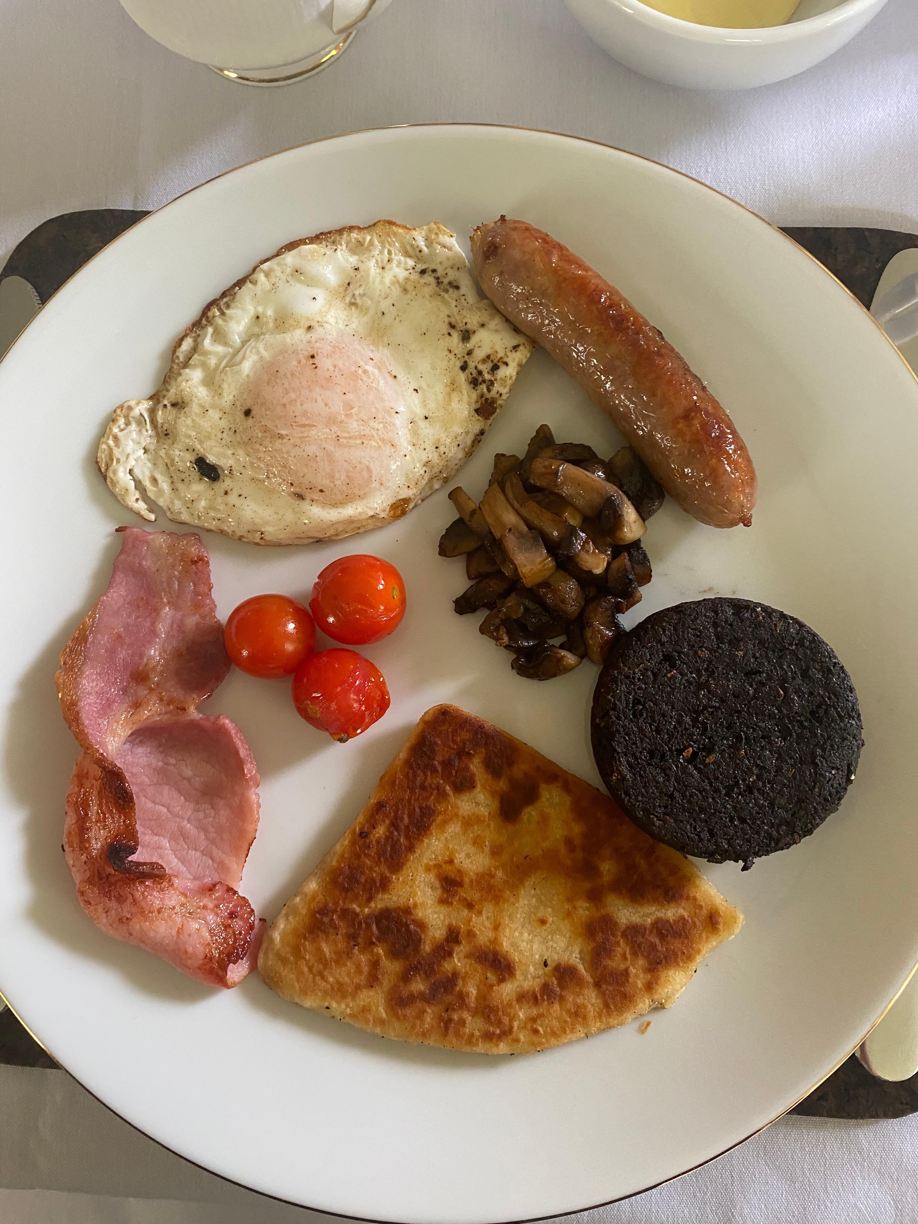 Traditional Scottish breakfast