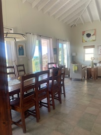 Beautiful first floor living space and kitchen.