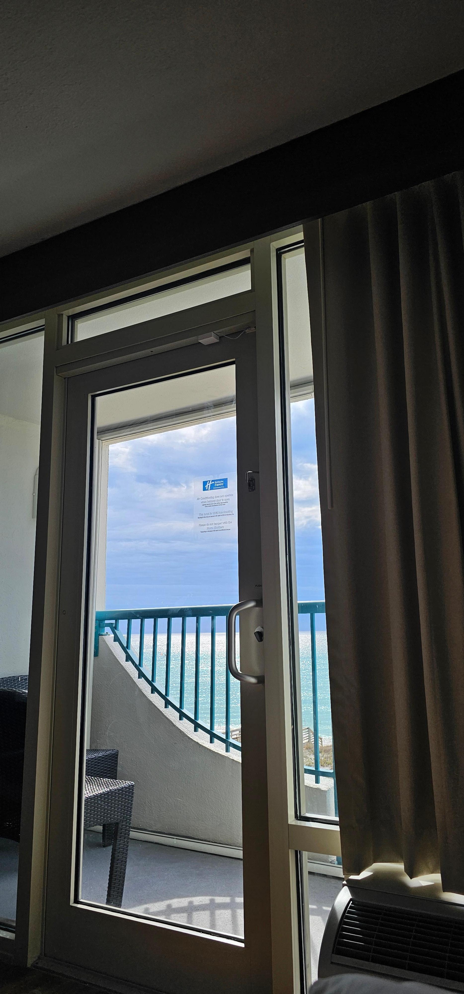 The view from the bed