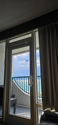 The view from the bed