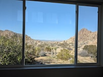 The view from the living room