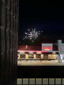 Fireworks from balcony