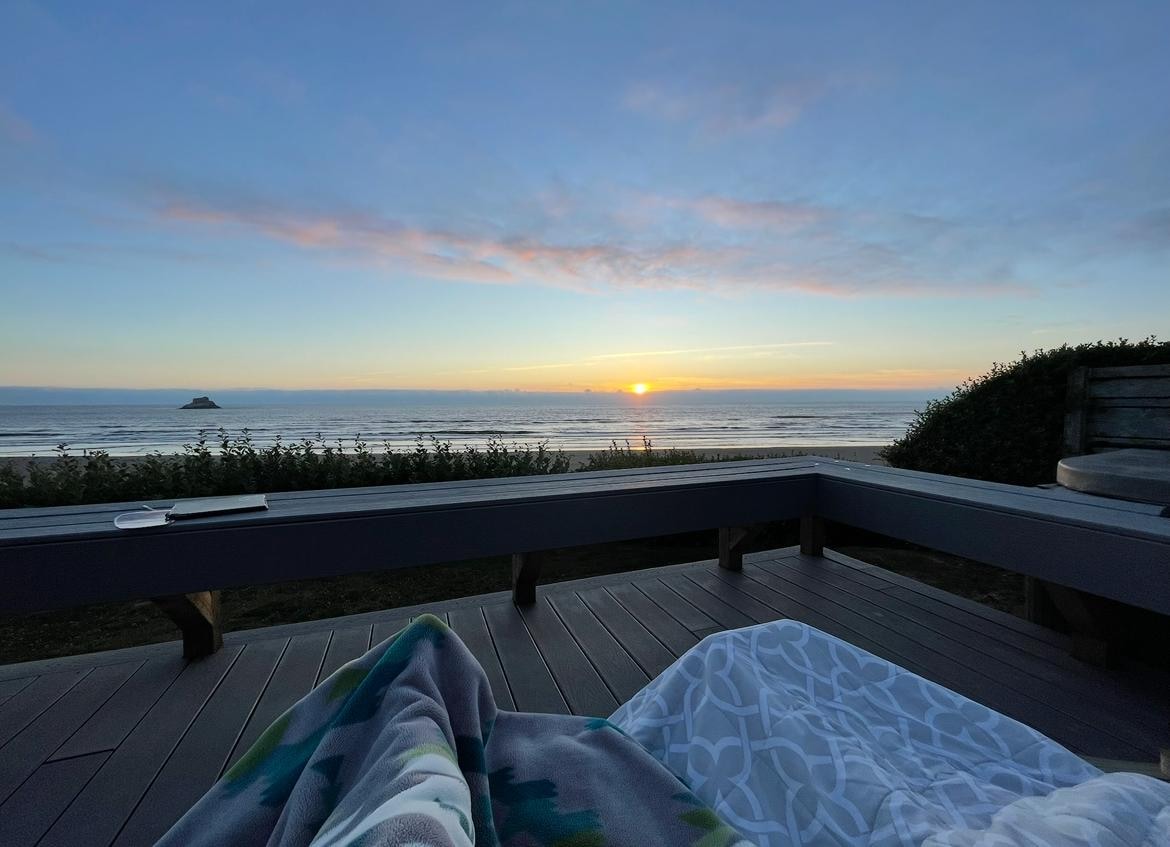 Ocean view from the deck