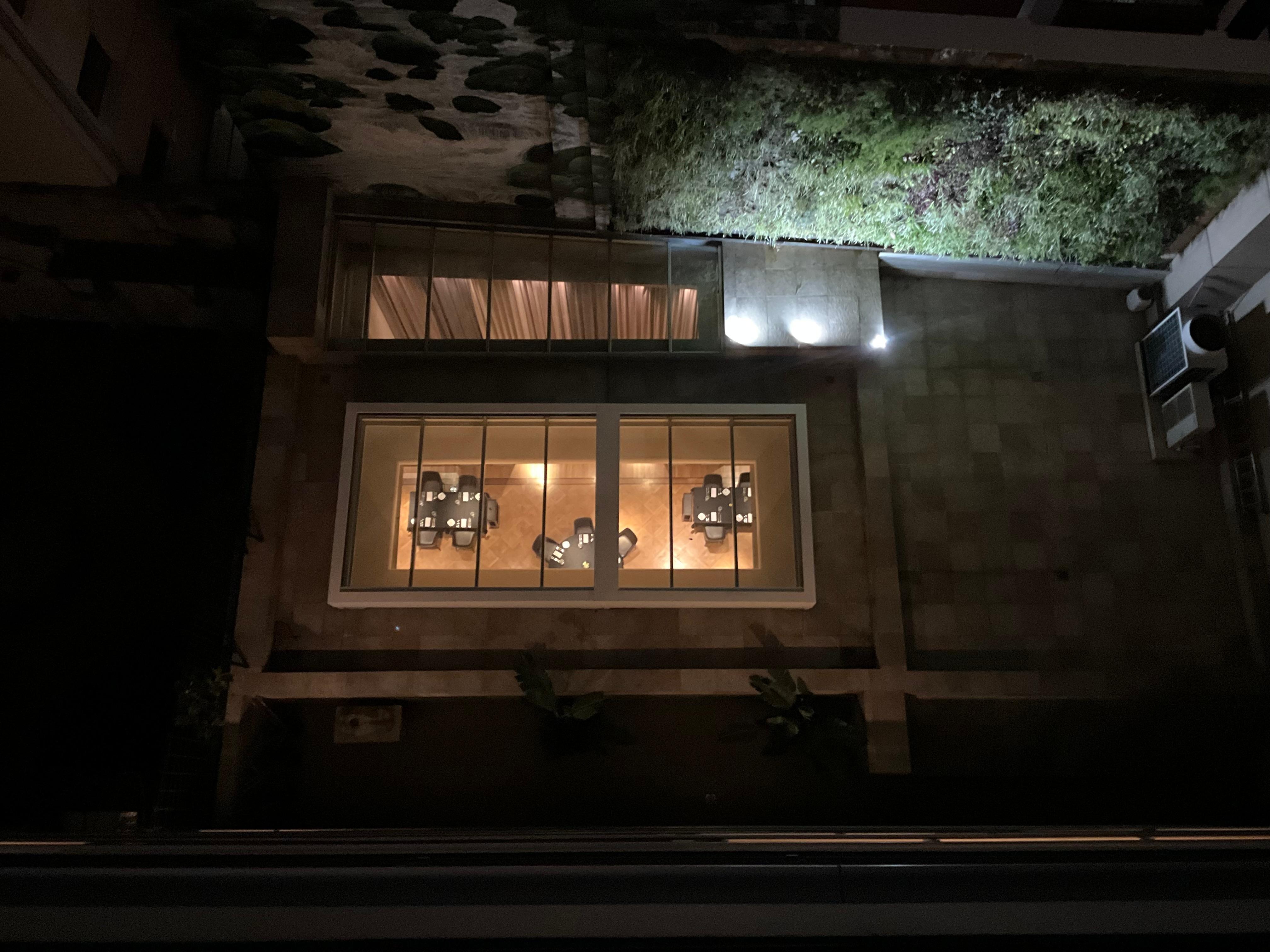 The view over our balcony