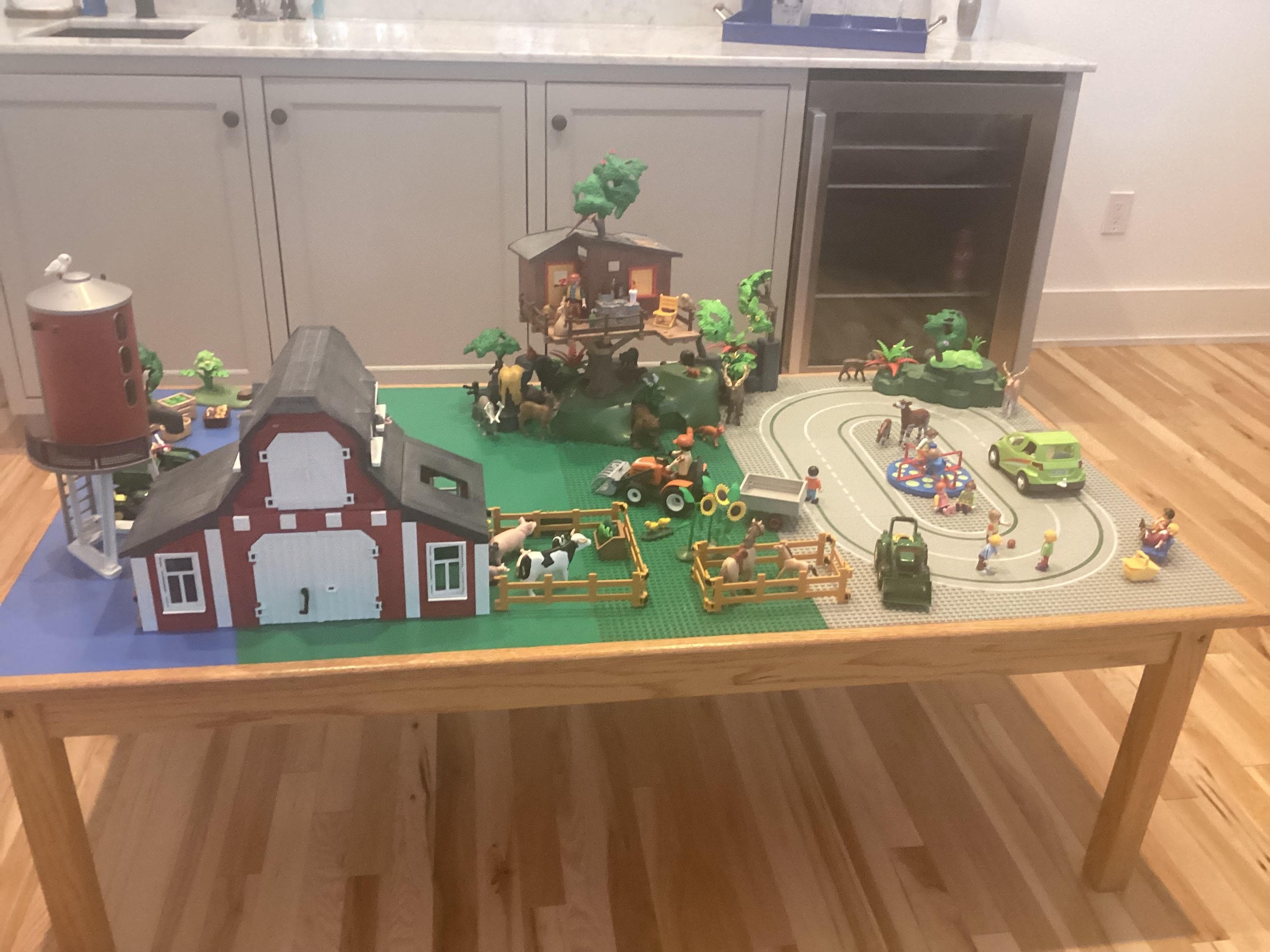 Amazing toy table which the kids played with for hours