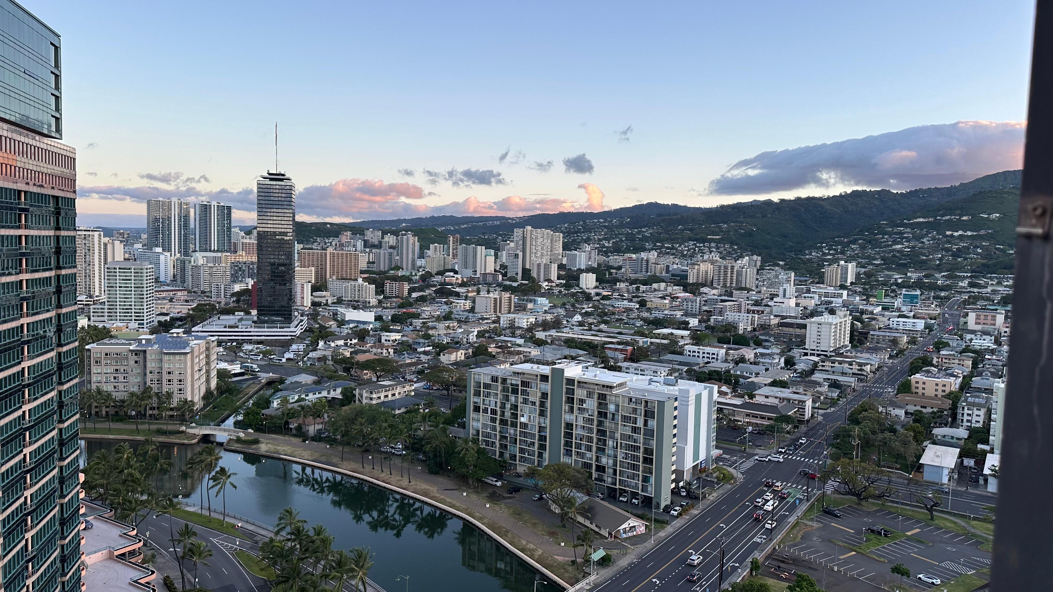 Side/back view - Ala Wai Canal & wesrwen Honolulu