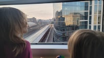 We stayed in the top corner of the building. The room was enormous and had windows on both outer walls so we could watch the city street and the light rail station. We loved people watching and seeing all the trains! Quieter than I expected!