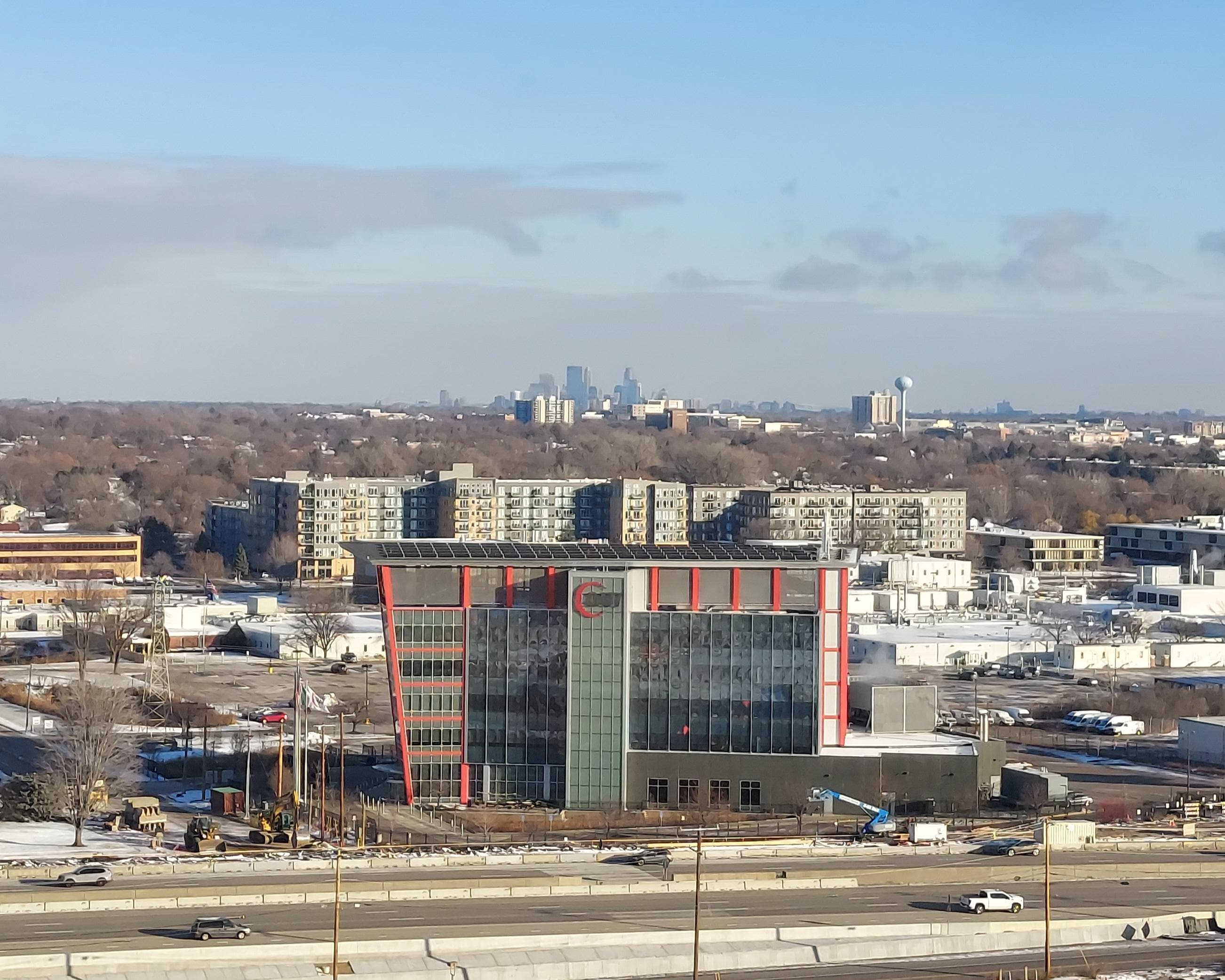 View from hotel room at La Quinta,Bloomington MN.