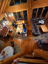 The view from the top floor staircase