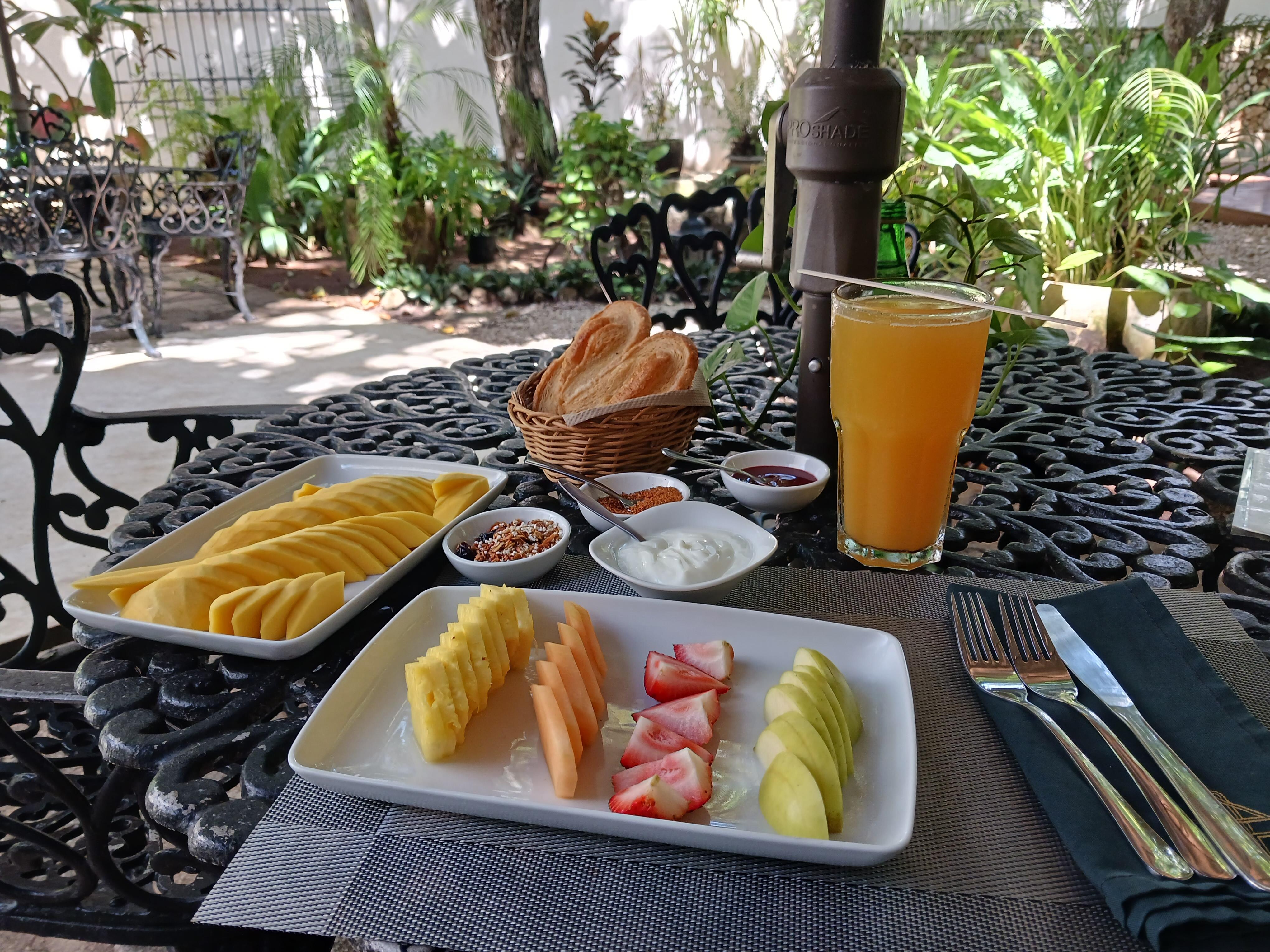Breakfast in the garden