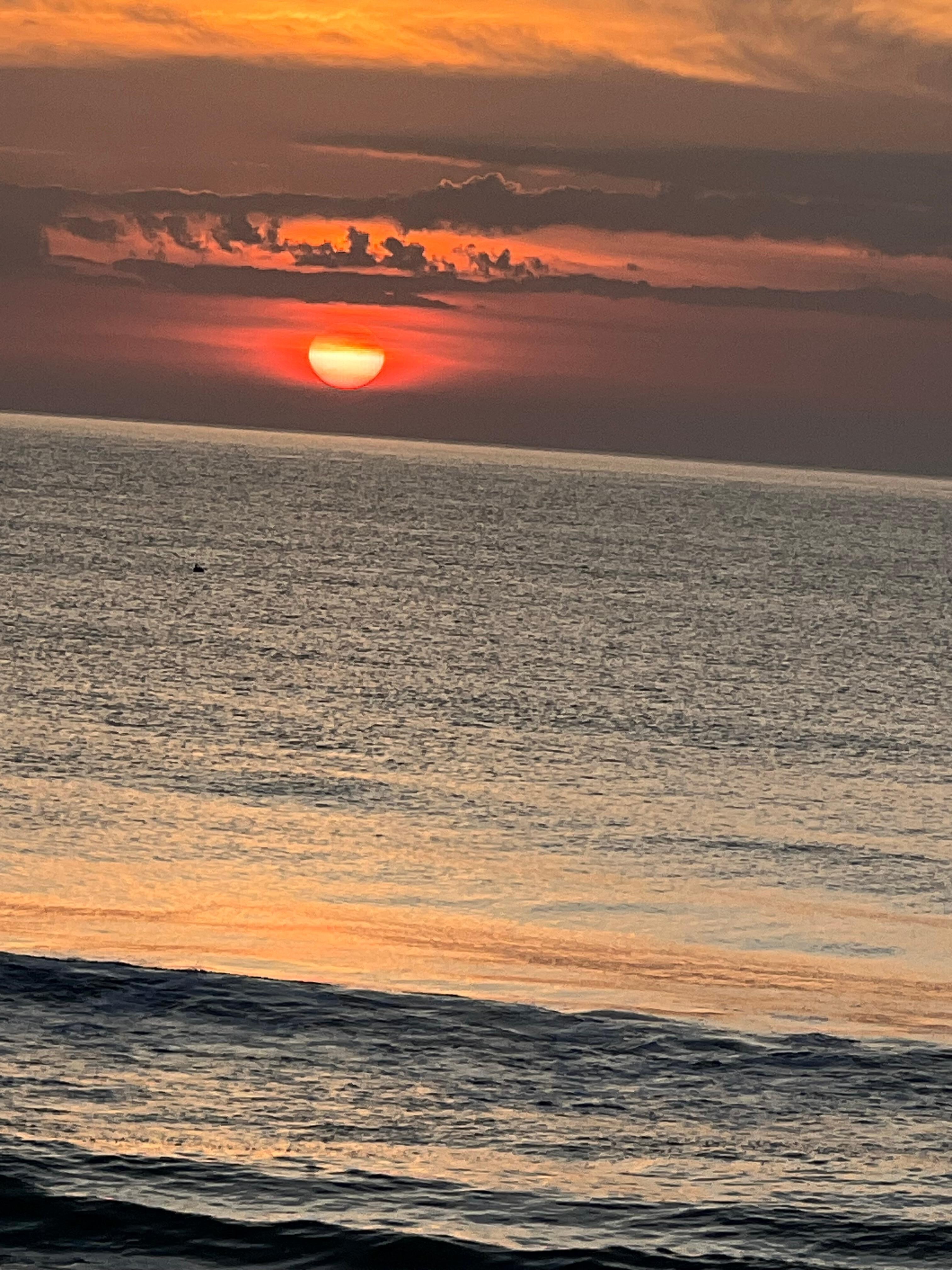 Sunrise on the balcony 