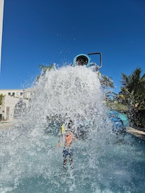 En del av poolområdet