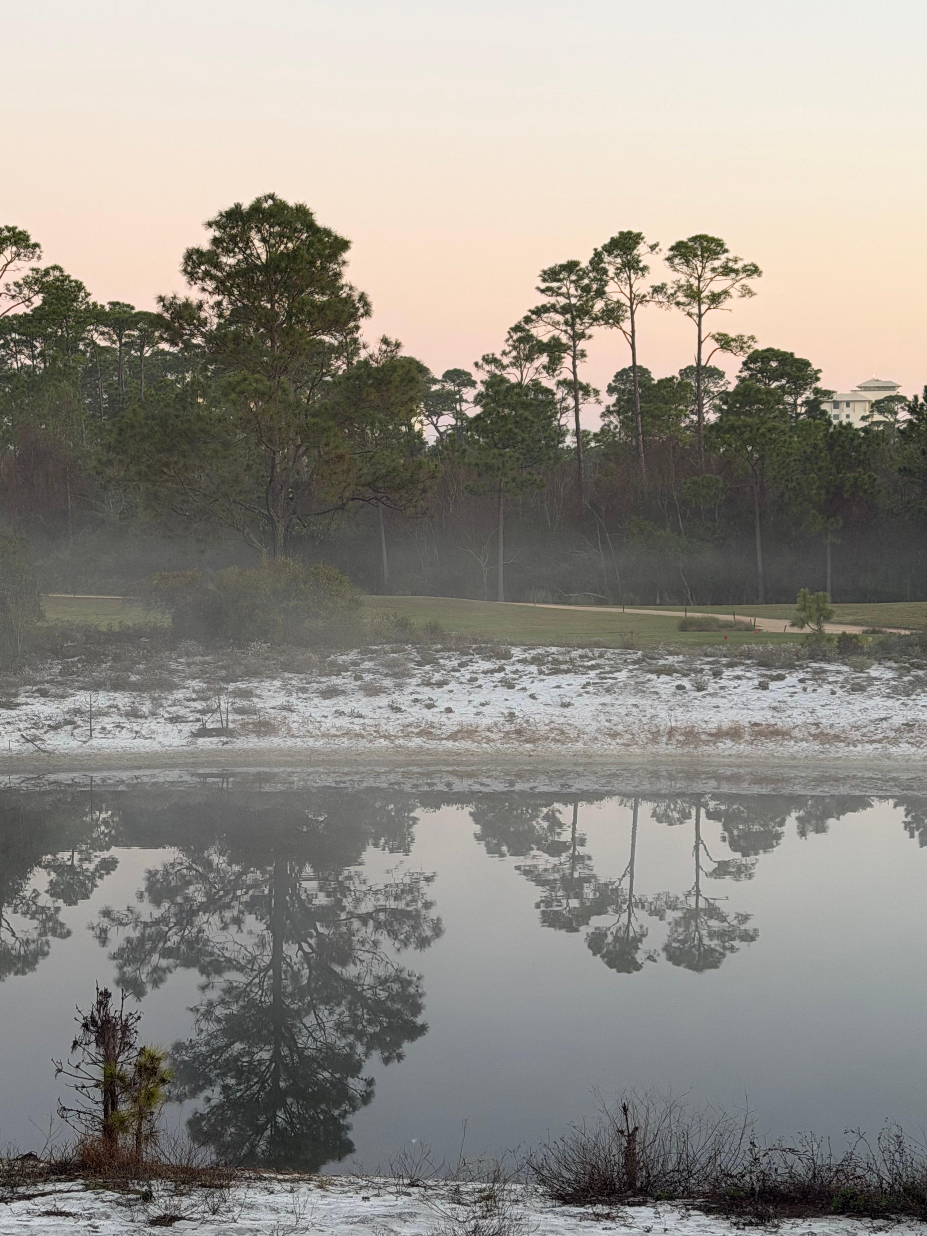 Sunrise from the back deck.