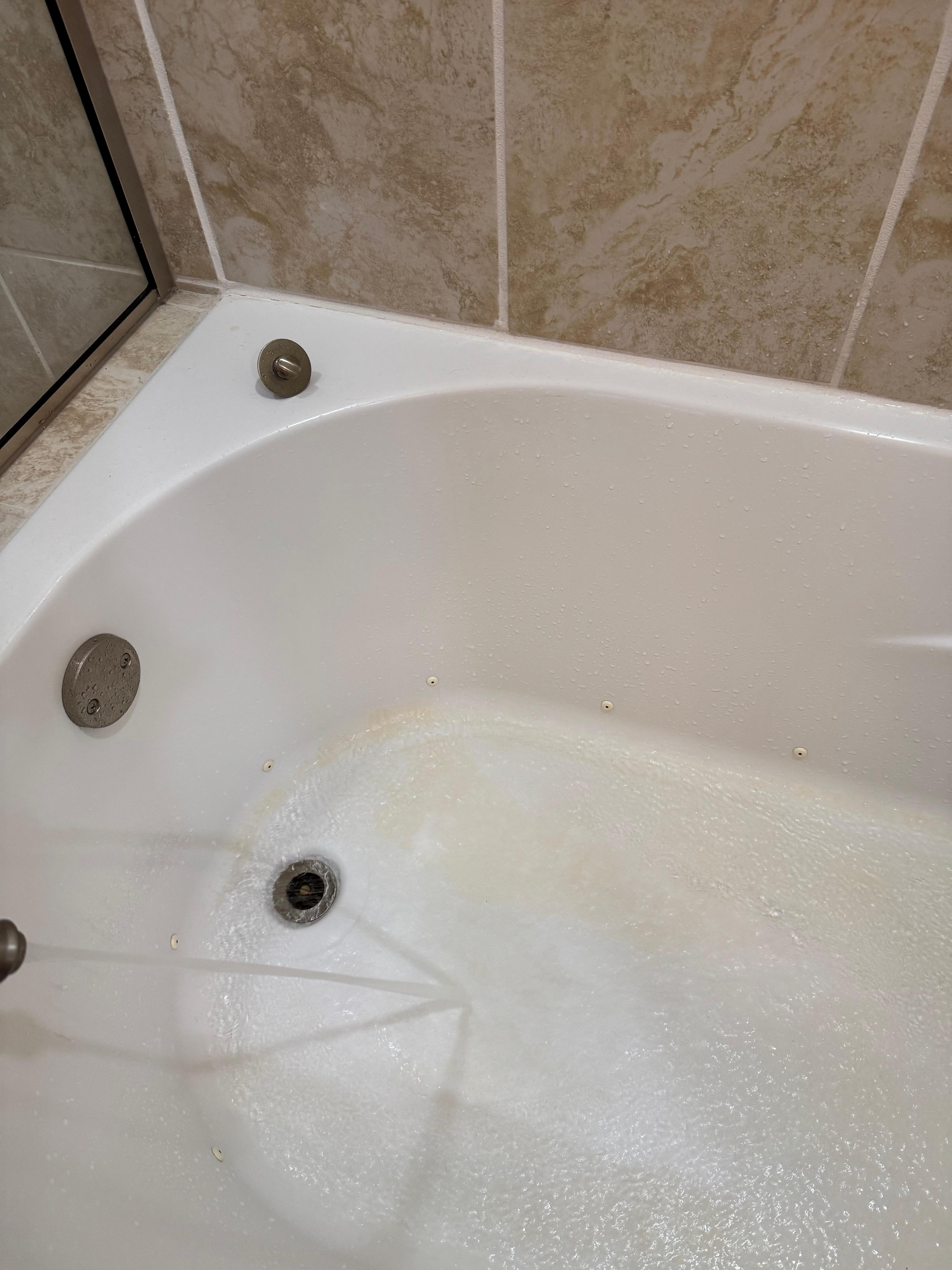 Stained tub