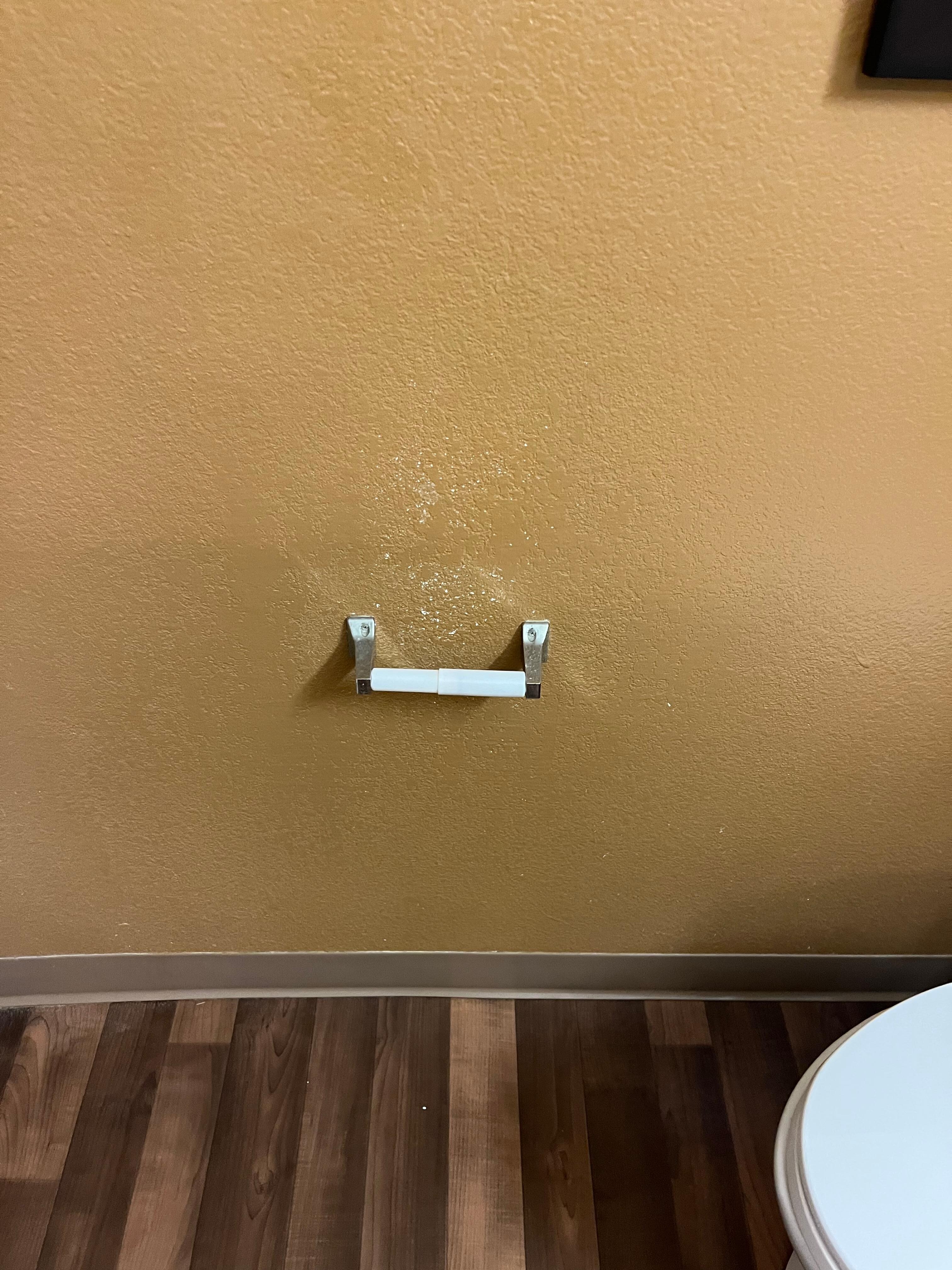 No toilet paper