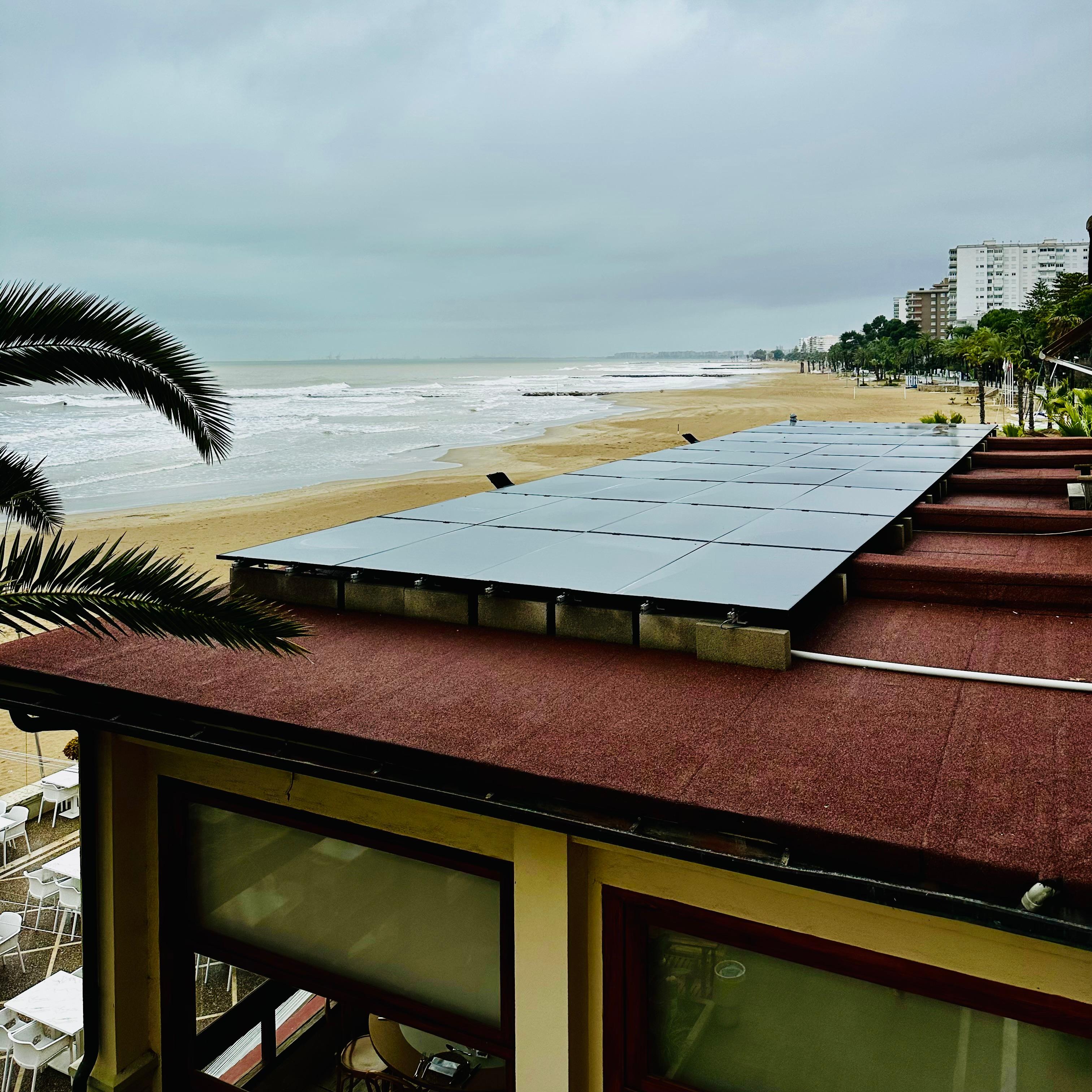 Our patio overlooking the beach.