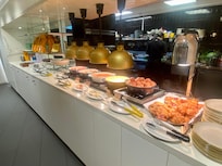 One counter of the Breakfast buffet offerings (there were 3 or 4 total)