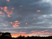 Evening sky taken from the patio outside of my room.