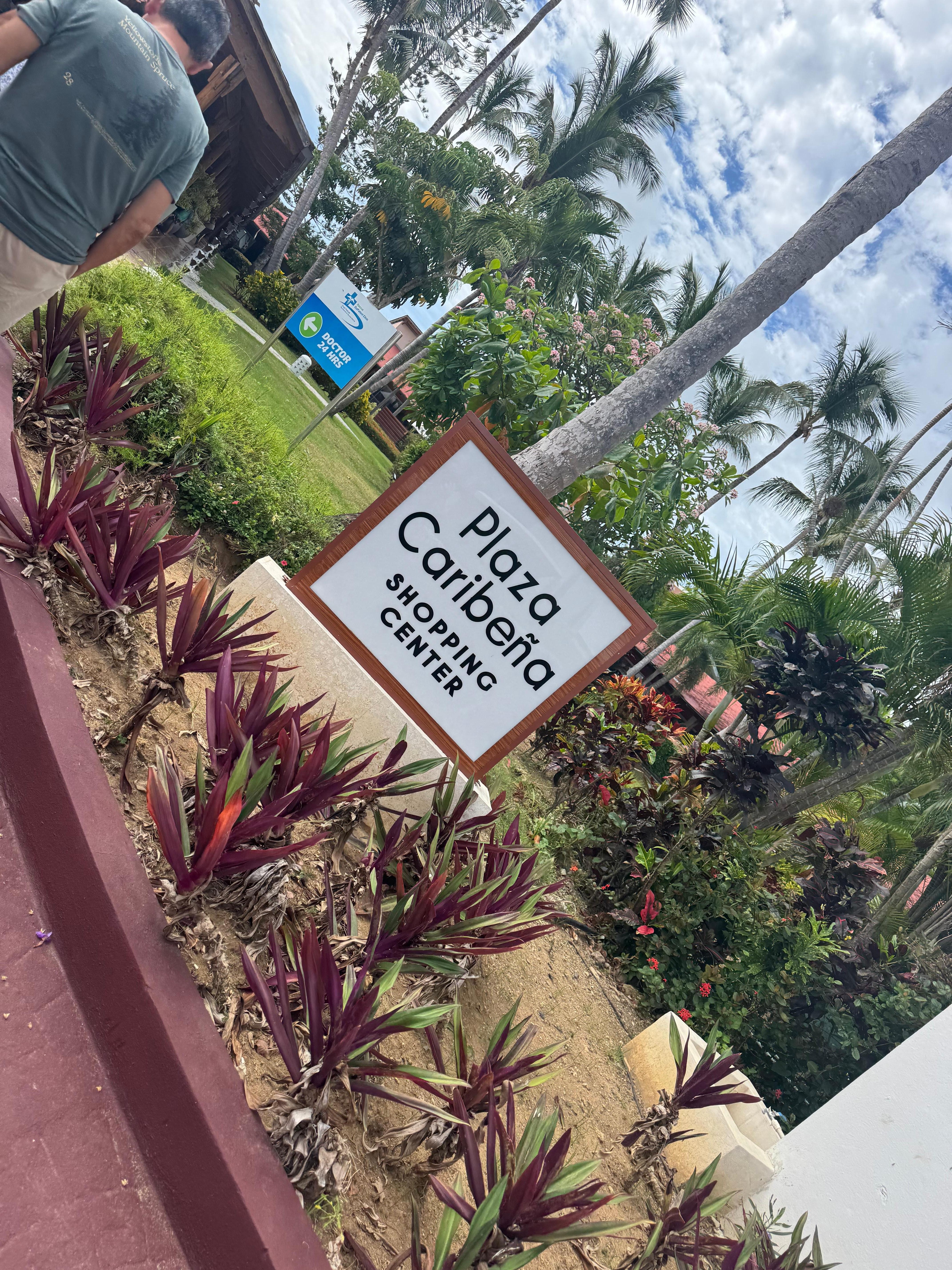 Shopping center in the resort