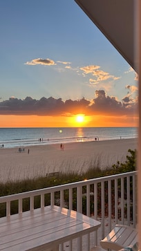 Our sunset view from our balcony