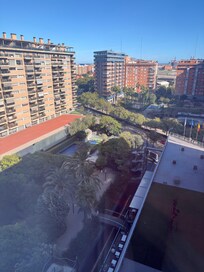 Vistas desde habitación a las piscinas