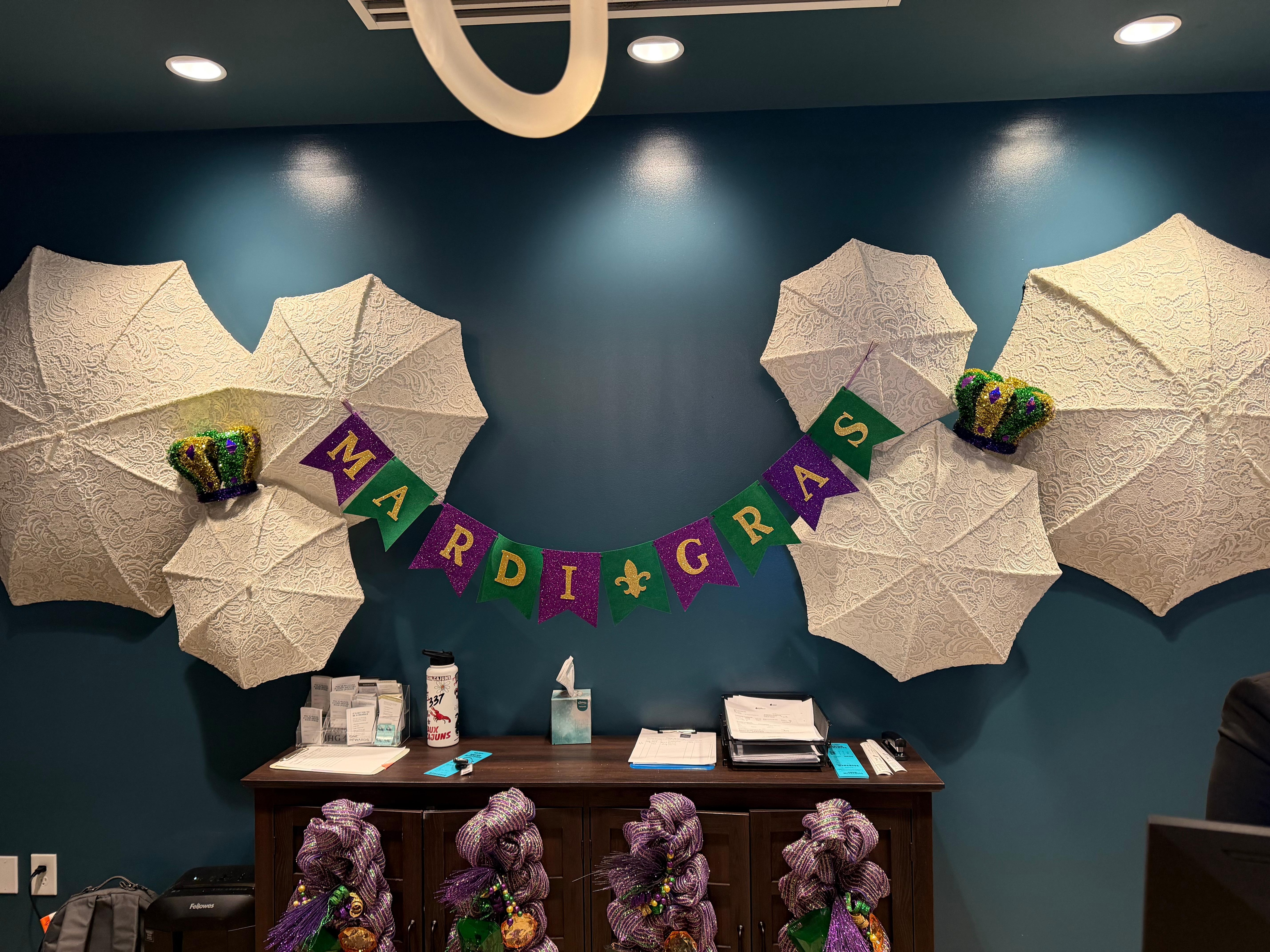 Mardi Gras Month. The parade is right outside!