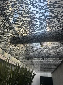 ceiling in hall on main floor