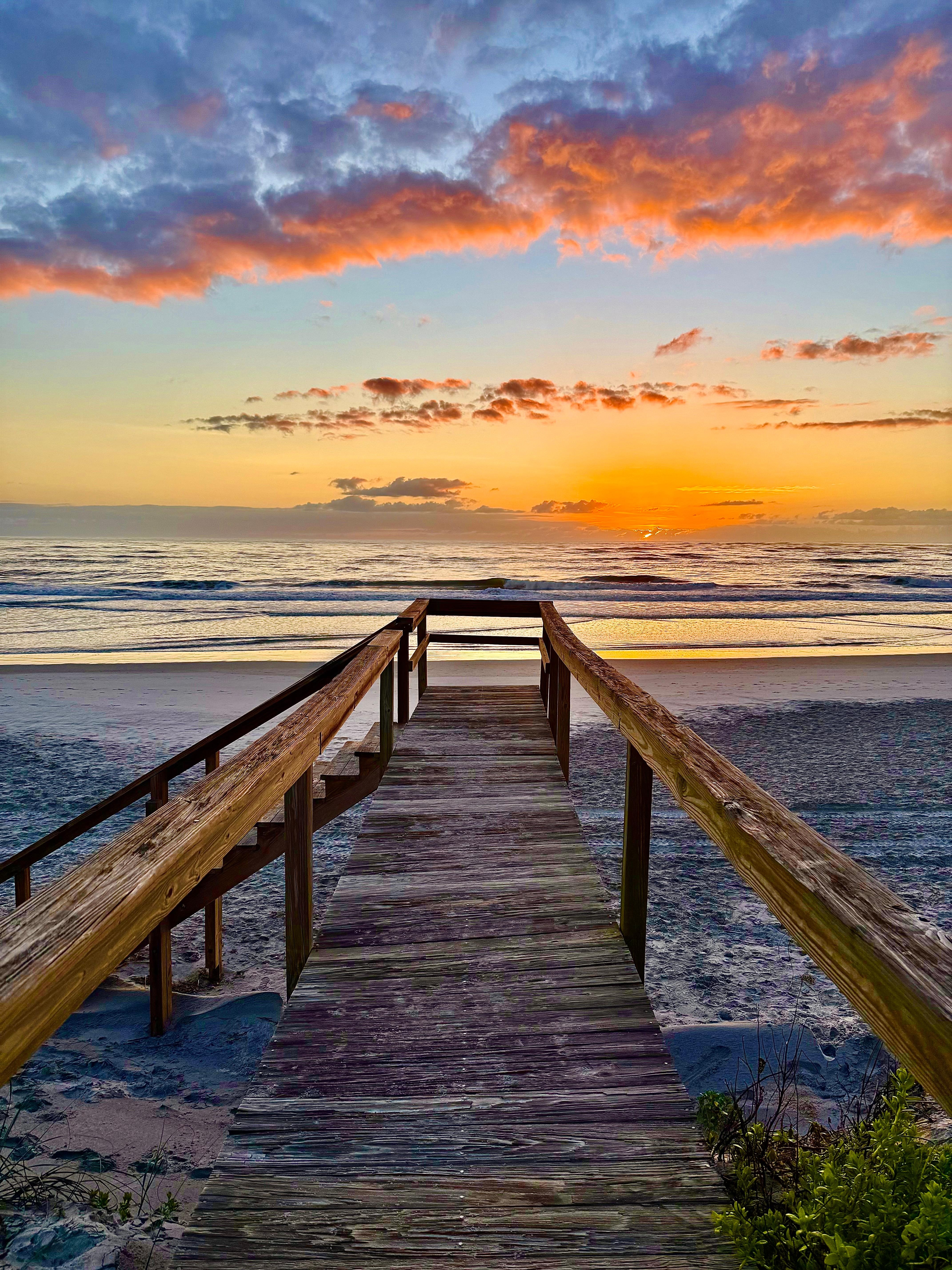 The morning sunrise on Vilano Beach